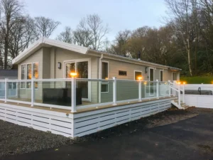 Wemyss Bay holiday lodge with hot tub