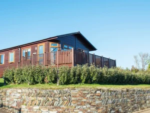 Tintagel holiday lodge with hot tub