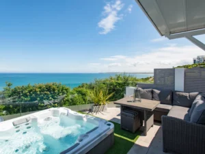 Luxury beachside home with hot tub