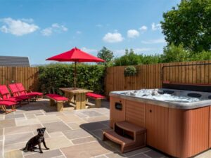 South Wales pet friendly hot tub cottage