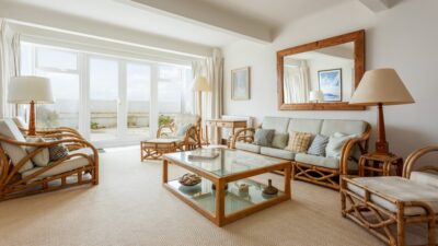 Sandbanks beachfront apartment sleeps 8