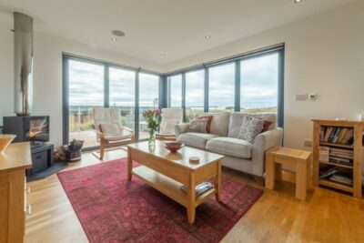 Chapel Porth eco home with sea views