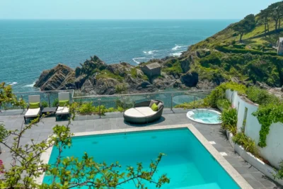 Luxury beachside house with pool and hot tub