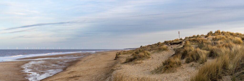 Scratby Cottages by the Sea