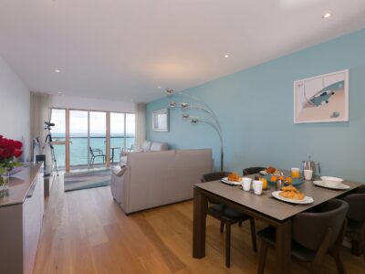 Carbis Bay sea view family friendly apartment