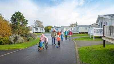 Whitley Bay seaside caravan park