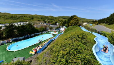 Holywell Bay holiday park with pool